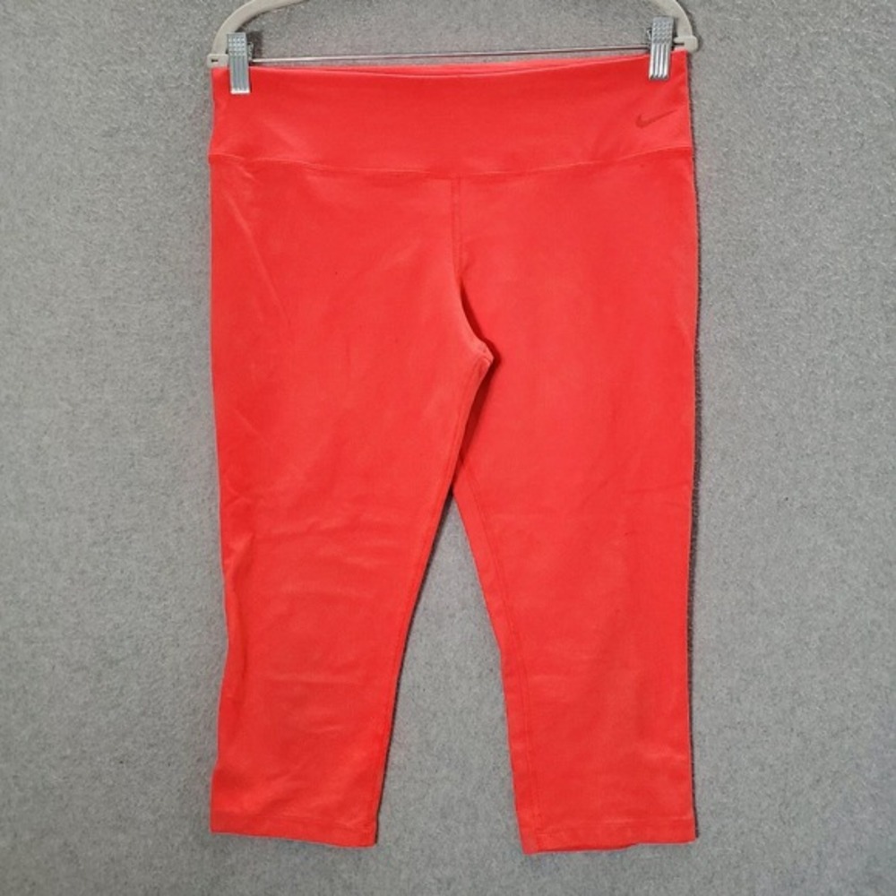 Nike Go Women Activewear‎ Pants Large Red Cropped Legging Tour Performance